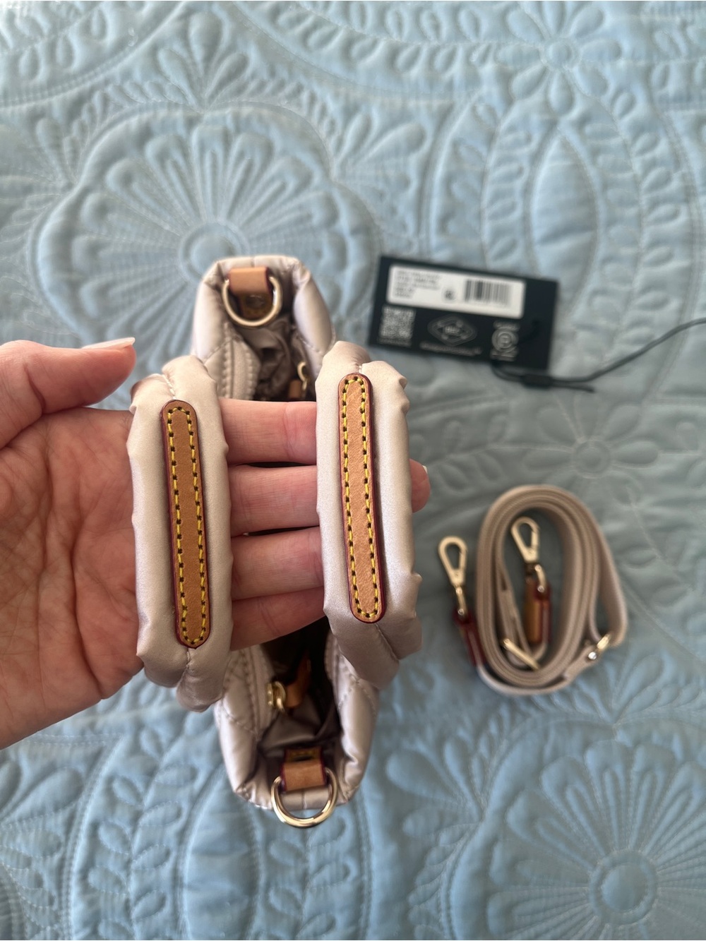 MZ Wallace Pale Rose Gold Petit Tote Deluxe - Picture 3 of 5